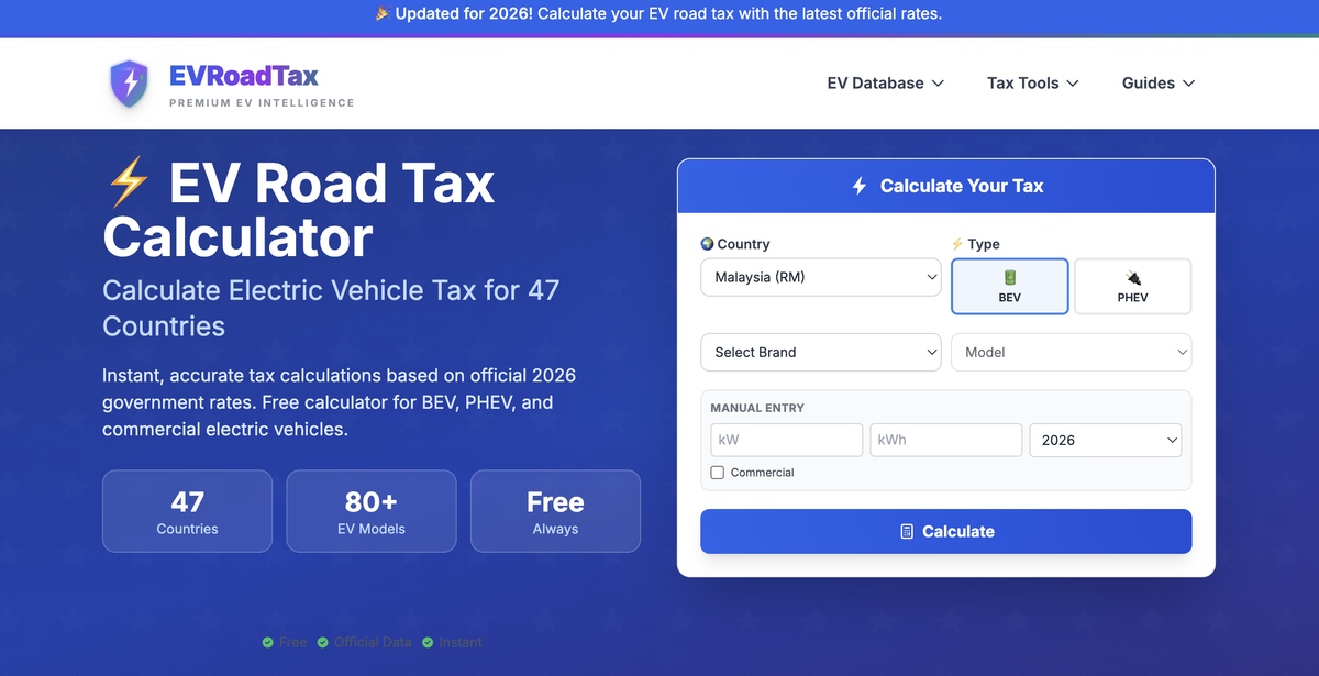 EV Road Tax